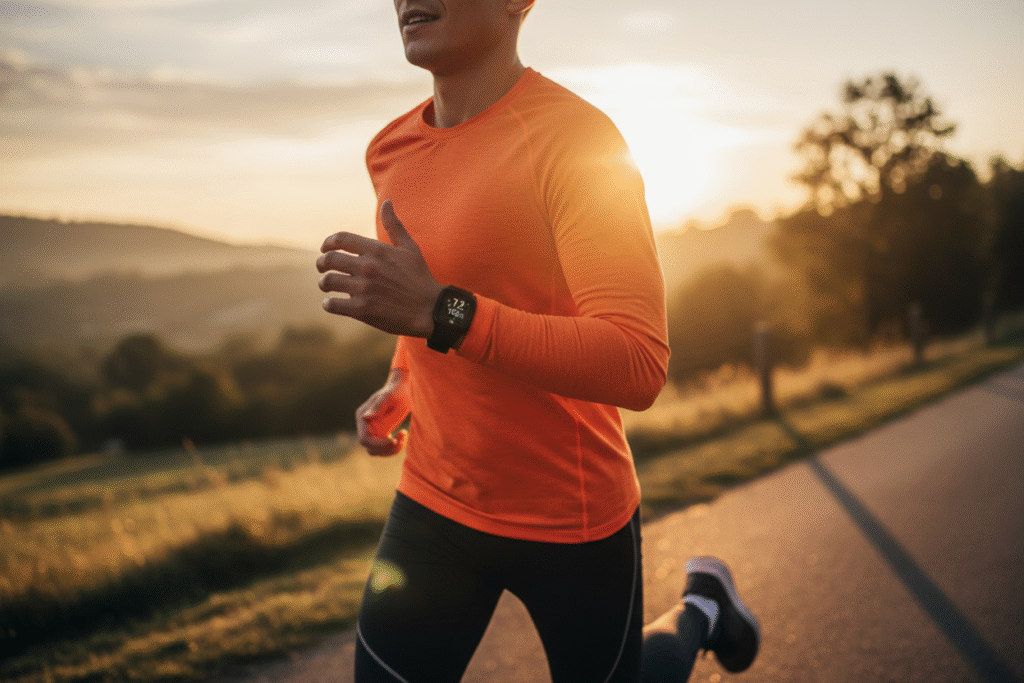 Person jogging outdoors to burn calories and support weight loss through exercise